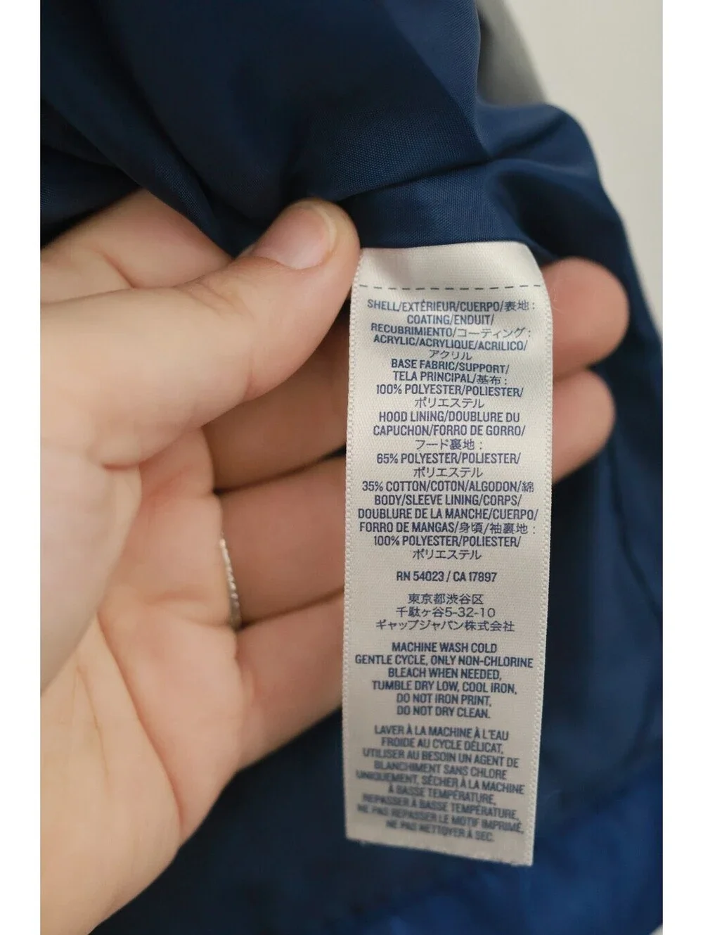 Old Navy Toddler Boys 2T Windbreaker Jacket Blue Gray Hooded Full Zip Sporty